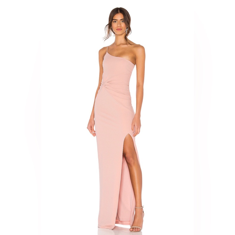 Lust One Shoulder Gown in Blush - XS - worn once, perfect condition
